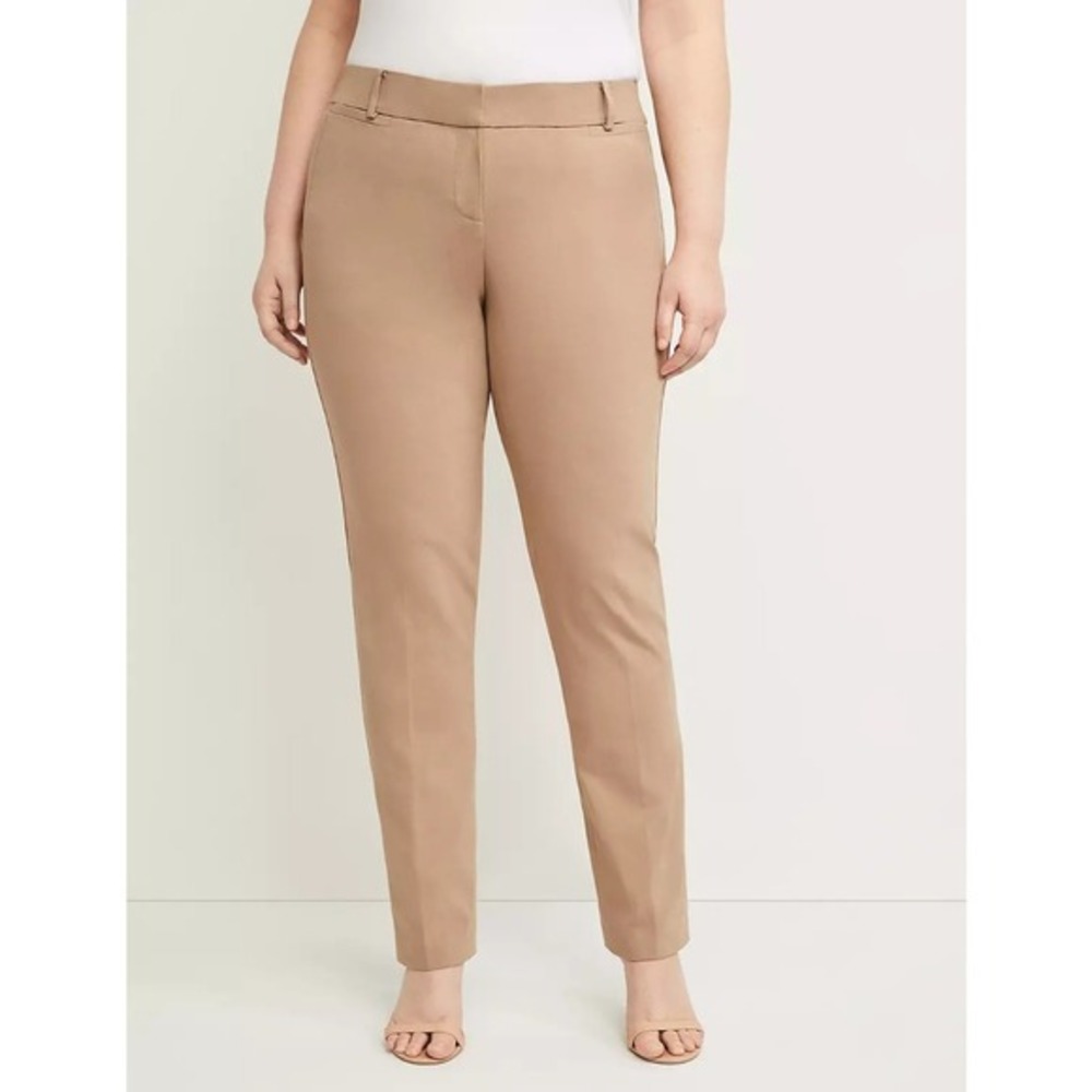 Lane Bryant Womens Allie Sexy Stretch Straight Leg Pant Plus Size‎ 28 Portabella
